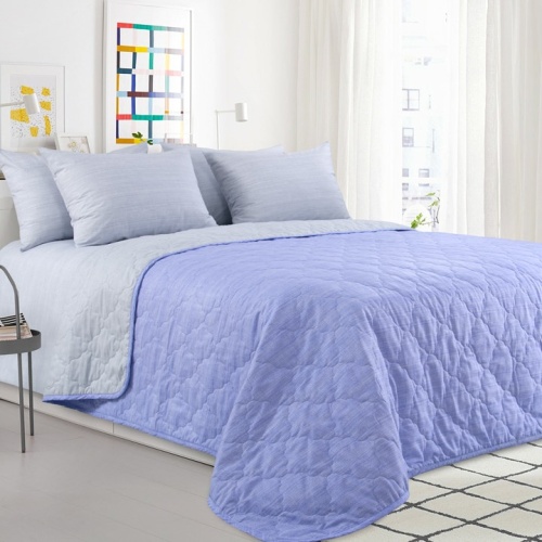 Покрывало 210*220см перкаль НЕЖНАЯ ФИАЛКА Текс Дизайн П220210