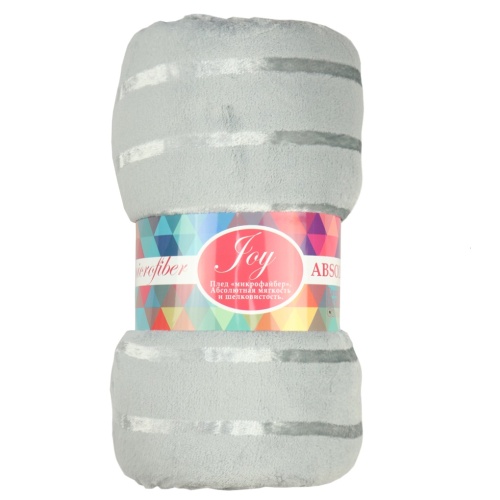 Плед 150*200см микрофайбер СВЕТЛО-СЕРЫЙ Absolute TF MFS GY2 1520 14-4105