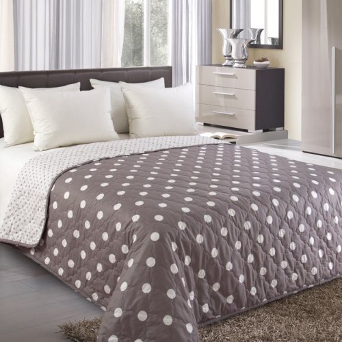 Покрывало 210*260см перкаль ЭЛИС-1 кофе Текс Дизайн П260210