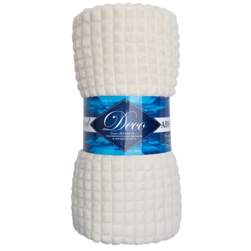 Плед 150*200см фланель МОЛОЧНЫЙ Absolute FF FNJq ML 1520 11-0105