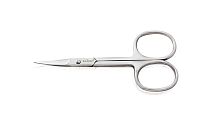 Ножницы для ногтей KAIZER закругленные ручная алмазная заточка (серебро) 404022