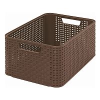 Корзина для хранения 38*28*17см RATTAN STYLE BOX темно-коричневый 03615-210