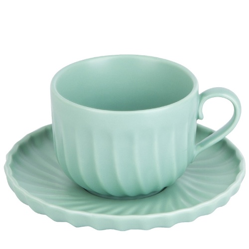 Чайная пара фарфор 220мл FRESH TASTE GREEN Nouvelle Home 1730279