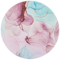 Блюдо из стекла 20см MARBLE ТОПАЗ круглое Lefard 198-256