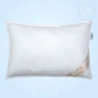 Подушка 40*60см Лебяжий пух Тик с кантом 1014 Арт Постель