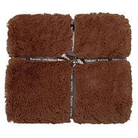 Плед 220*240см мех КОРИЧНЕВЫЙ длинный ворс Buenas Noches TF F072LTBR 2224