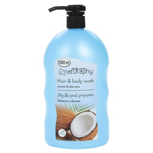 Гель для душа NATURAPHY 1,0л 2в1 Кокос дозатор арт. 6631