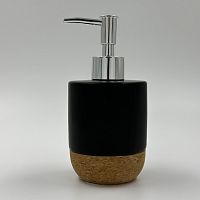 Диспенсер для мыла 7,5*16,8см BLACK керамика Joy Home В4511А-1