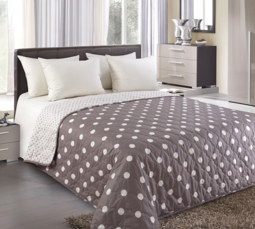 Покрывало 200*210см перкаль ЭЛИС-1 кофе Текс Дизайн П200210