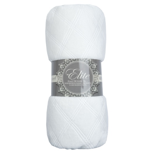 Плед 150*200см фланель C-Клетка БЕЛЫЙ Absolute TF FNE W 1520