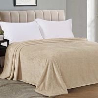 Плед 150*200см велсофт PINEAPPLE светло-бежевый Alleri