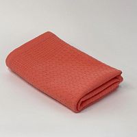 Полотенце вафельное 70*145см ДЕМЕТРА 220г/м2 грейпфрут Он и Она