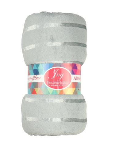 Плед 200*220см микрофайбер СВЕТЛО-СЕРЫЙ Absolute TF MFS GY2 2022 14-4105