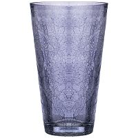 Ваза стекло 24см CRACLE BLUE 380-646 Muza