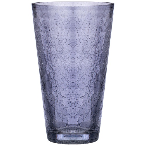 Ваза стекло 24см CRACLE BLUE 380-646 Muza