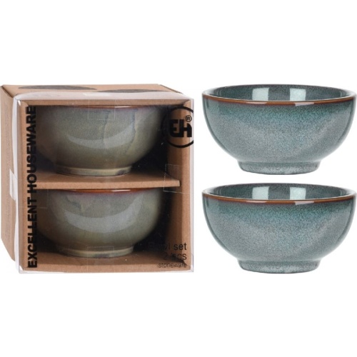 Набор пиал керамика 2шт 320мл 11,5см МАТОВЫЕ 2 цвета Купман Q94000050 1/2