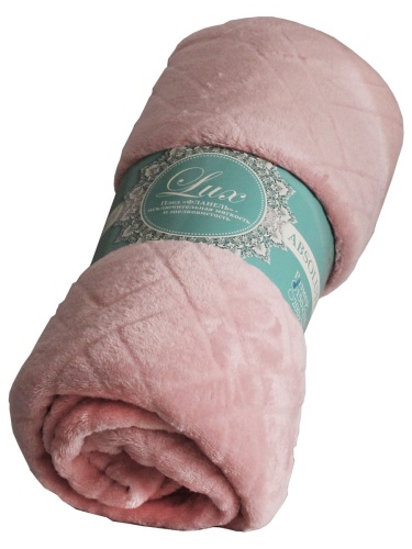 Плед 200*220см фланель W-Плетенка РОЗОВЫЙ Absolute TF FNC PI2 2022 14-1909