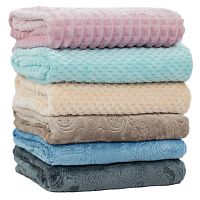 Плед 90*100см фланель Однотонный АССОРТИ Absolute TF FN