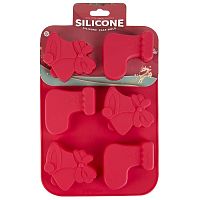 Форма для выпечки силиконовая Новый год 6 ячеек 25,5*17,5*3см Nouvelle Home N9904402