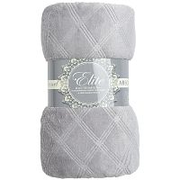 Плед 150*200см фланель C-Клетка СЕРЫЙ Absolute TF FNE GY4 1520 16-3850