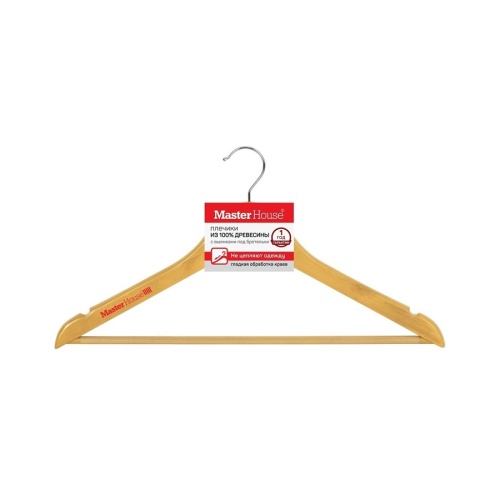 Вешалка-плечики 44см КЛАУДИЯ деревянная Master House 60283