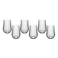 Набор стаканов 6шт 450мл TULIPA OPTIC декорированные Crystalex 25300/36/450