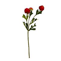 Цветок искусственный 42см РАНУНКУЛЮС красный Магамакс HFW-11