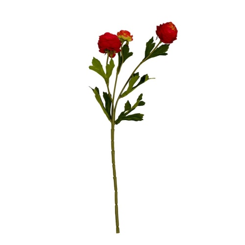 Цветок искусственный 42см РАНУНКУЛЮС красный Магамакс HFW-11