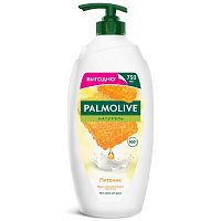 Гель для душа PALMOLIVE 750мл Натурэль Питание Мёд и Молочко дозатор 1/3
