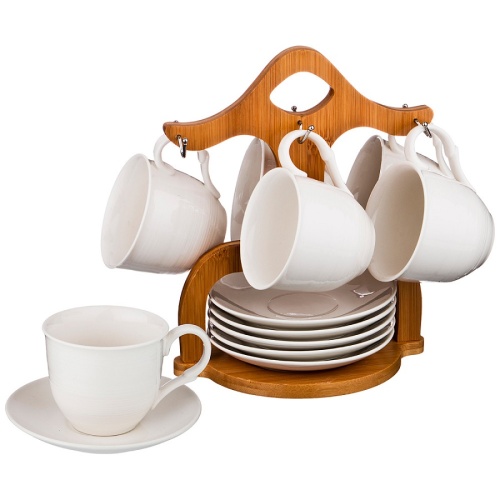 Чайный набор на 6 перс. 12пр 180мл NATIVE на подставке Lefard 587-109