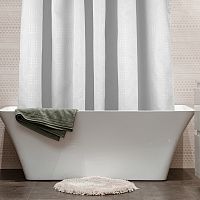 Штора для ванной 180*200см CASCADA Келвин белый BT-J-010W