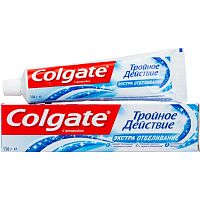 Зубная паста COLGATE 100мл Тройное действие Экстра отбеливание