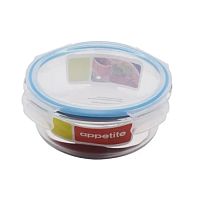 Контейнер круглый 0,62л стекло СИНИЙ Appetite SL620CB