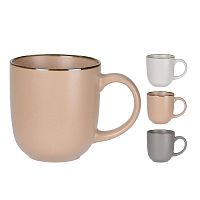 Кружка керамика 350мл ЗОЛОТОЙ ОБОД 3 цвета Купман Q75102470