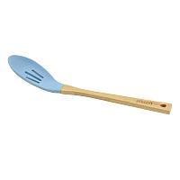 Ложка силиконовая 32*6*1см BLUE с прорезями Guffman M04-162-B