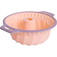 Форма для выпечки силикон Пирог с отверстием 31,5*26,5см AURORA с ручками Attribute ABA112