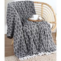 Плед 220*240см хлопок LEAVES с кисточками Этель 10611684