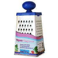 Терка 4 поверхности 8,5*11*23см Универсальная нерж. сталь Ассорти Кварц КМ01.000.04