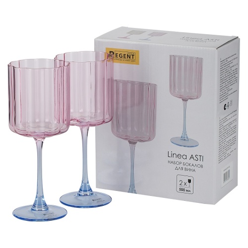 Набор бокалов для вина 2шт 500мл ASTI Regent 81-002
