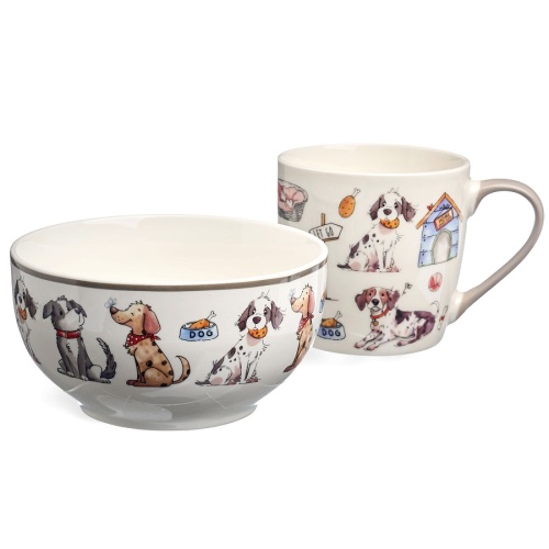 Набор детской посуды 2пр фарфор DOGS Lefard 260-1055