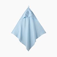 Полотенце-уголок муслин 75*75см SOFT COTTON KIDS голубой Крошка я 10856067