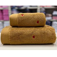 Полотенце махровое 70*140см KALP 550г/м2 горчичный АГХ