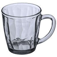 Кружка серое стекло 350мл BLACK DIAMOND Стекло Дымка 50324-08