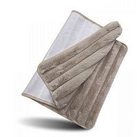 Коврик комнатный 50*80см MY BUNNY Волны плюшевый (бежевый) Dasch 14758