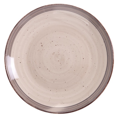 Тарелка обеденная керамика 24,8см MOOD кофейный Domenik DMD261