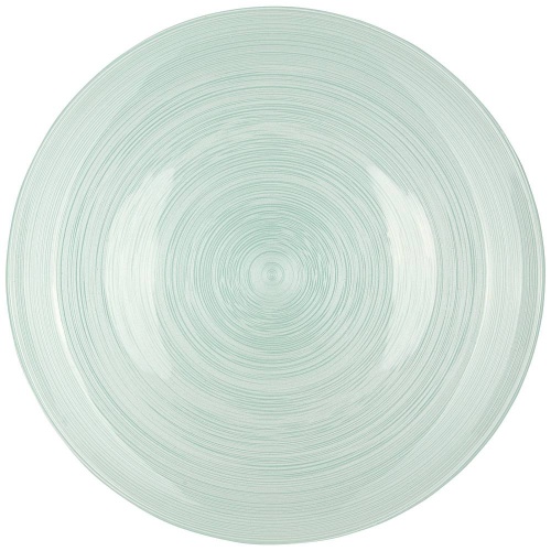 Тарелка обеденная зеленое стекло 28см BEAUTY MINT Аксам 339-162