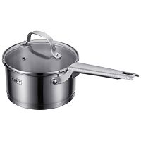 Ковш нерж. сталь 1,7л 16см Regent SIRENA со стекл. крышкой индукция 65-0116