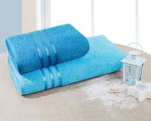 Комплект полотенец 2шт махровые (50*80см и 70*130см) БИРЮЗА Prestige