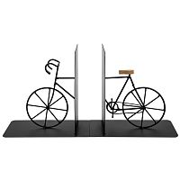 Держатель для книг 37*12*20см ВЕЛОСИПЕД черный Магамакс Fancy38