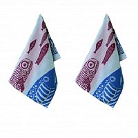 Полотенце жаккард 47*60см РЫБЫ колор Votex Home